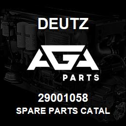 29001058 Deutz SPARE PARTS CATAL | AGA Parts