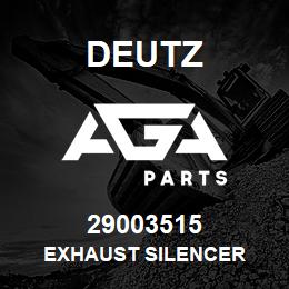 29003515 Deutz EXHAUST SILENCER | AGA Parts