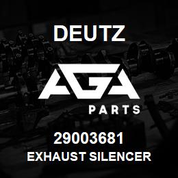 29003681 Deutz EXHAUST SILENCER | AGA Parts