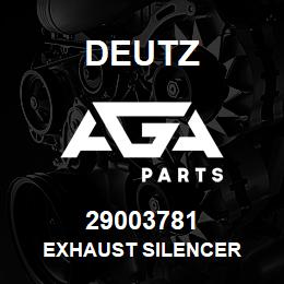 29003781 Deutz EXHAUST SILENCER | AGA Parts