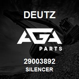 29003892 Deutz SILENCER | AGA Parts