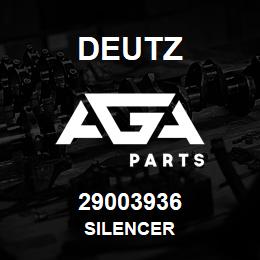 29003936 Deutz SILENCER | AGA Parts