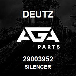 29003952 Deutz SILENCER | AGA Parts