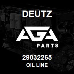 29032265 Deutz OIL LINE | AGA Parts