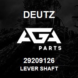 29209126 Deutz LEVER SHAFT | AGA Parts