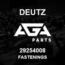 29254008 Deutz FASTENINGS | AGA Parts