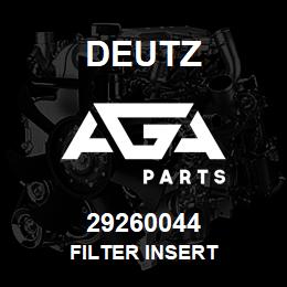 29260044 Deutz FILTER INSERT | AGA Parts