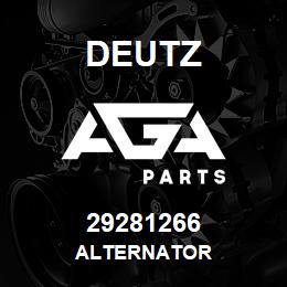 29281266 Deutz ALTERNATOR | AGA Parts