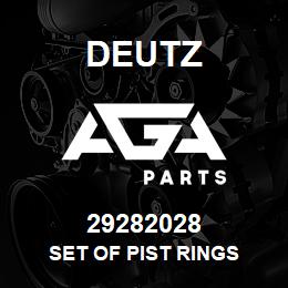 29282028 Deutz SET OF PIST RINGS | AGA Parts