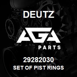 29282030 Deutz SET OF PIST RINGS | AGA Parts