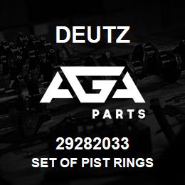 29282033 Deutz SET OF PIST RINGS | AGA Parts