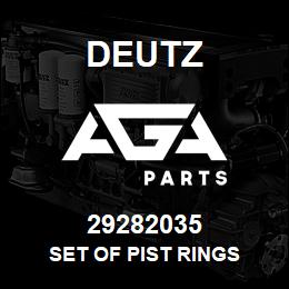 29282035 Deutz SET OF PIST RINGS | AGA Parts