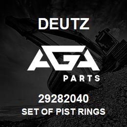 29282040 Deutz SET OF PIST RINGS | AGA Parts