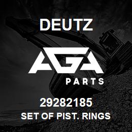 29282185 Deutz SET OF PIST. RINGS | AGA Parts