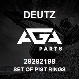 29282198 Deutz SET OF PIST RINGS | AGA Parts