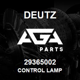 29365002 Deutz CONTROL LAMP | AGA Parts