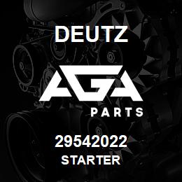 29542022 Deutz STARTER | AGA Parts