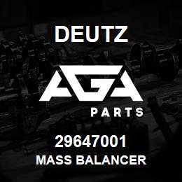 29647001 Deutz MASS BALANCER | AGA Parts