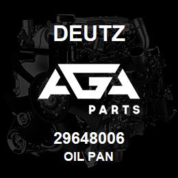 29648006 Deutz OIL PAN | AGA Parts