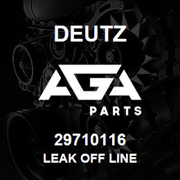 29710116 Deutz LEAK OFF LINE | AGA Parts