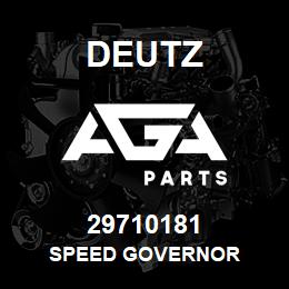 29710181 Deutz SPEED GOVERNOR | AGA Parts