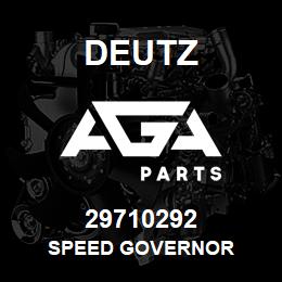 29710292 Deutz SPEED GOVERNOR | AGA Parts