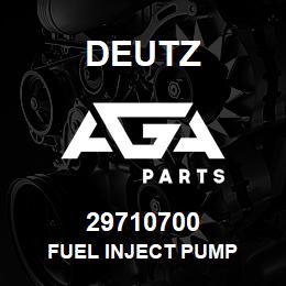 29710700 Deutz FUEL INJECT PUMP | AGA Parts