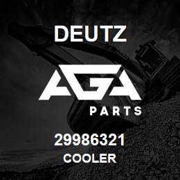 29986321 Deutz COOLER | AGA Parts