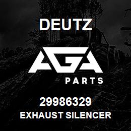 29986329 Deutz EXHAUST SILENCER | AGA Parts