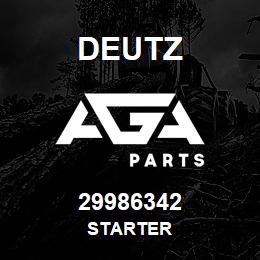 29986342 Deutz STARTER | AGA Parts