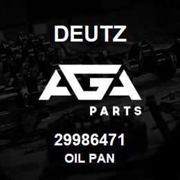 29986471 Deutz OIL PAN | AGA Parts