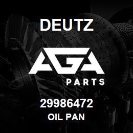 29986472 Deutz OIL PAN | AGA Parts