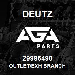 29986490 Deutz OUTLET/EXH BRANCH | AGA Parts