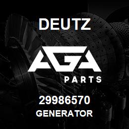 29986570 Deutz GENERATOR | AGA Parts