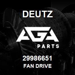 29986651 Deutz FAN DRIVE | AGA Parts