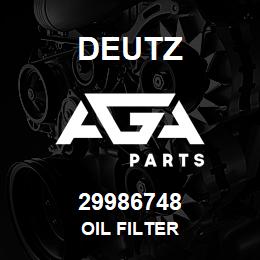 29986748 Deutz OIL FILTER | AGA Parts