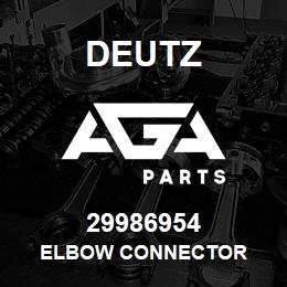 29986954 Deutz ELBOW CONNECTOR | AGA Parts