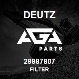 29987807 Deutz FILTER | AGA Parts