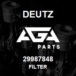 29987848 Deutz FILTER | AGA Parts