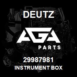 29987981 Deutz INSTRUMENT BOX | AGA Parts