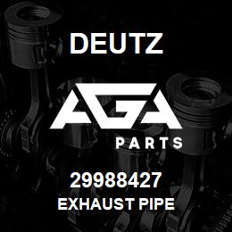 29988427 Deutz EXHAUST PIPE | AGA Parts