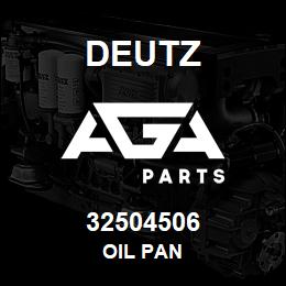 32504506 Deutz OIL PAN | AGA Parts