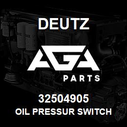 32504905 Deutz OIL PRESSUR SWITCH | AGA Parts