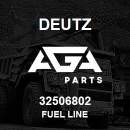 32506802 Deutz FUEL LINE | AGA Parts