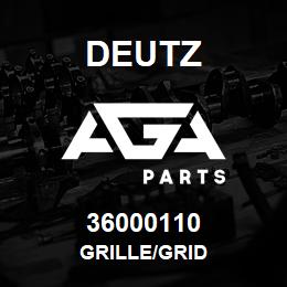 36000110 Deutz GRILLE/GRID | AGA Parts