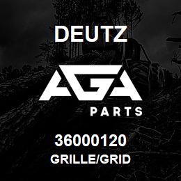 36000120 Deutz GRILLE/GRID | AGA Parts