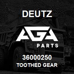 36000250 Deutz TOOTHED GEAR | AGA Parts