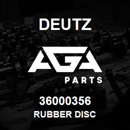 36000356 Deutz RUBBER DISC | AGA Parts