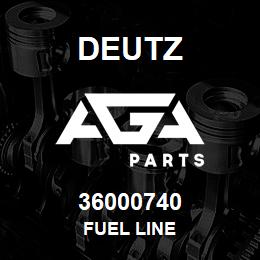 36000740 Deutz FUEL LINE | AGA Parts