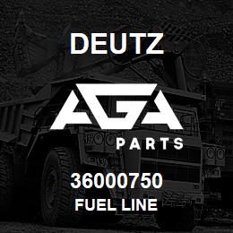 36000750 Deutz FUEL LINE | AGA Parts